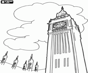 Coloriage Tour de Big Ben à Londres