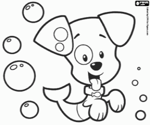 Coloriage Toutou Mimi, un poisson-chiot