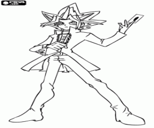 Coloriage La transformation de Yugi