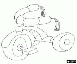 Coloriage Tricycle pour enfants