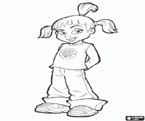 Coloriage Trixie, caractère LazyTown