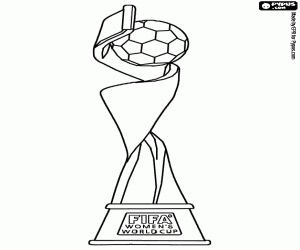 Coloriage Trophée Coupe du Monde Féminine de la FIFA