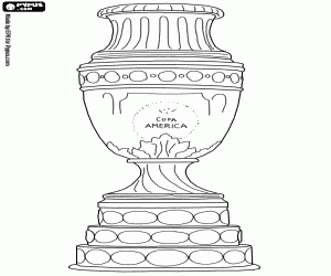 Coloriage Le trophée de la Copa América