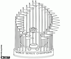 Coloriage Trophée originale des MLB World Series