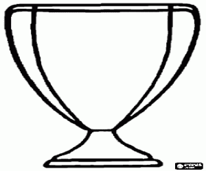Coloriage Trophée ou coupe pour le meilleur papa