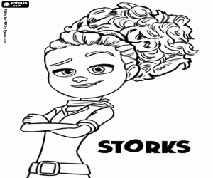 Coloriage Tulipe est une fille déterminée