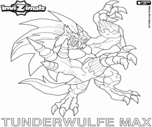 Coloriage Tunderwulfe Max, Invizimal