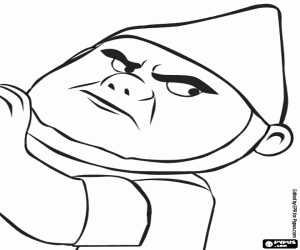 Coloriage Tybalt, le plus fort gnome rouge