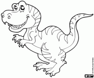 Coloriage Tyrannosaure rex