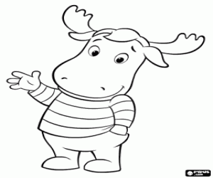 Coloriage Tyrone, un backyardigan