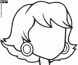 Coloriage Tête de dessiner un visage de femme