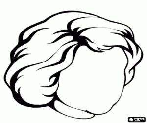 Coloriage Tête de femme sans visage