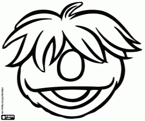 Coloriage La tête de Groove, les Hobbs