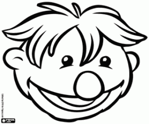 Coloriage La tête d'un Hobbs, Iver