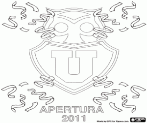 Coloriage La U de Chile, champion 2011