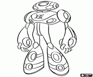 Coloriage Ultime Echo Echo,  alien de Ben 10