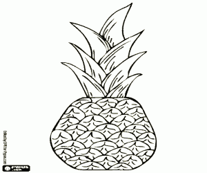 Coloriage Un ananas
