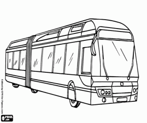 Coloriage Un autobus articulé