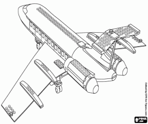 Coloriage Un avion Lego