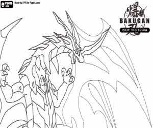 Coloriage Un Bakugan Neo Dragonoid