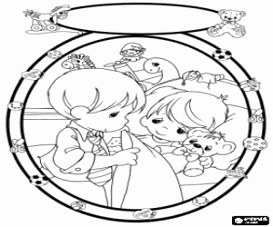 Coloriage Un beau dessin pour les pères