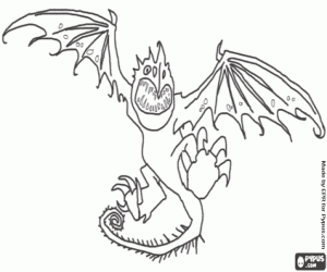 Coloriage Un beau dragon Dragon Vipère