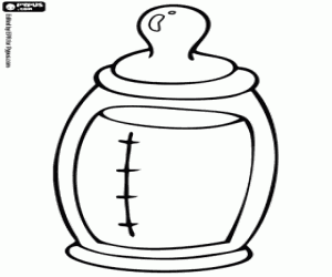 Coloriage Un biberon pour nourrir