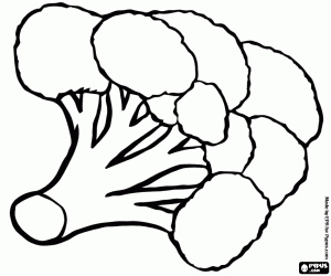 Coloriage Un brocoli