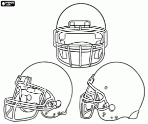 Coloriage Un casque de football américain