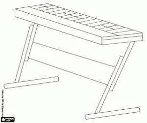 Coloriage Un clavier électronique