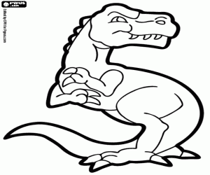 Coloriage Un dinosaure, numéro 5