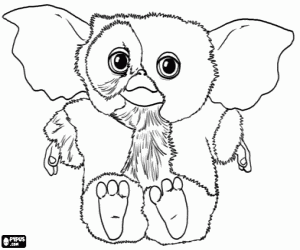 Coloriage Un gremlin, Gizmo
