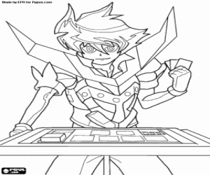 Coloriage Un joueur des Battle Spirits