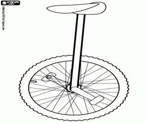 Coloriage Un monocycle classique