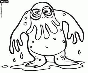 Coloriage Un monstre, Cthulhu