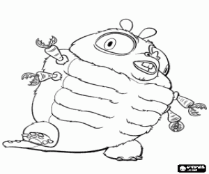 Coloriage Un monstre, un insecte géant