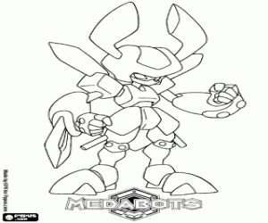 Coloriage Un mystérieux Medabot, Rokusho