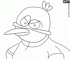 Coloriage Un oiseau, un criminel de Pet Squad