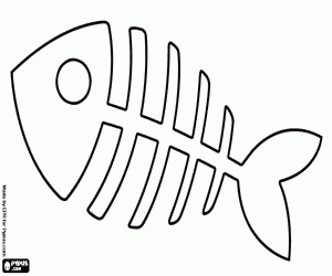 Coloriage Un os de poisson jouet