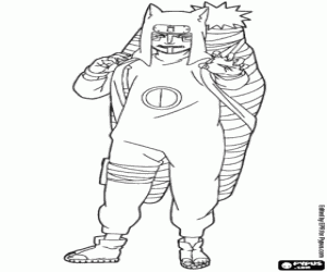 Coloriage Un personnage de Naruto, Kankuro