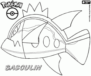 Coloriage Un poisson Pokemon, Bargantua