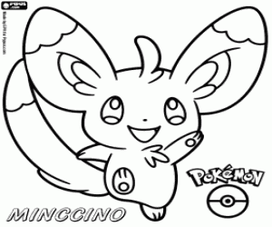 Coloriage Un pokemon normal Chinchidou