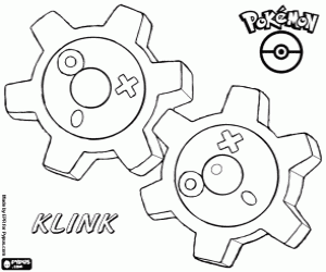 Coloriage Un Pokémon d'acier, Tic