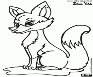 Coloriage Un renard de la forêt