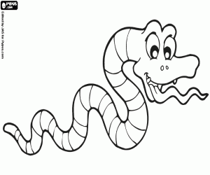 Coloriage Un serpent venimeux australien