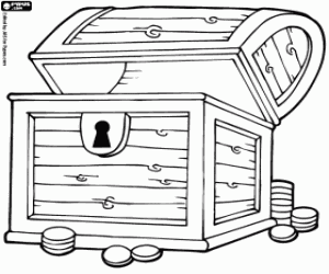 Coloriage Un Trésor submergé, une aventure