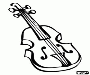 Coloriage Un violon
