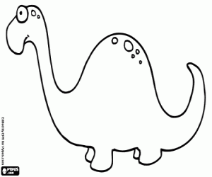 Coloriage Un énorme dinosaure