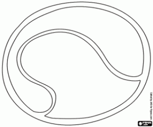 Coloriage Une balle pour les jeux du chat