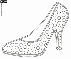 Coloriage Une chaussure avec cercles